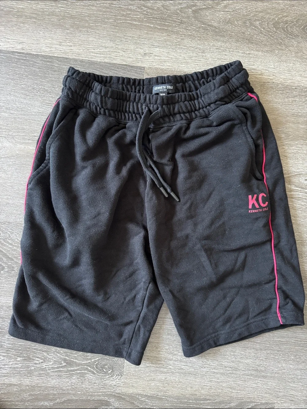 Kenneth Cole Black Shorts with Red Piping size M big boy